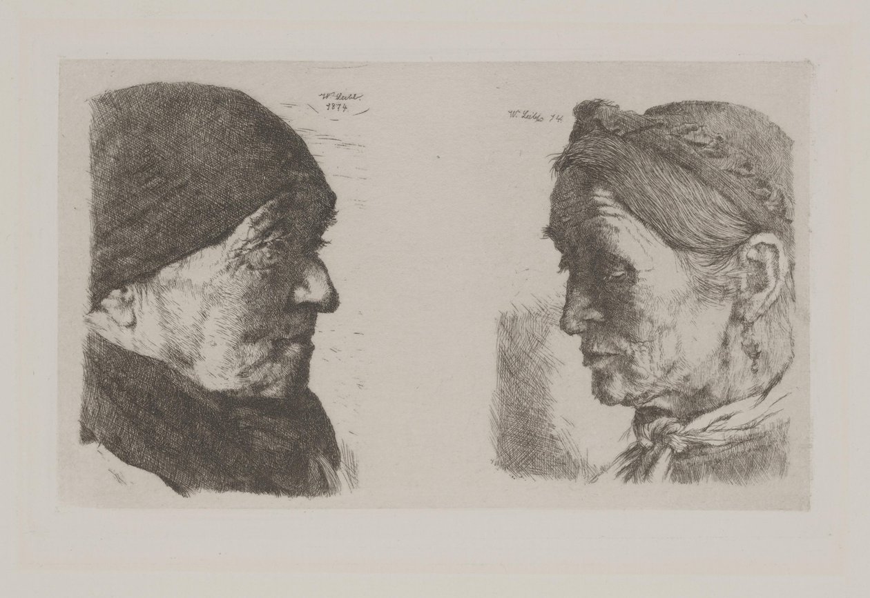 Köylü Çifti by Wilhelm Maria Hubertus Leibl