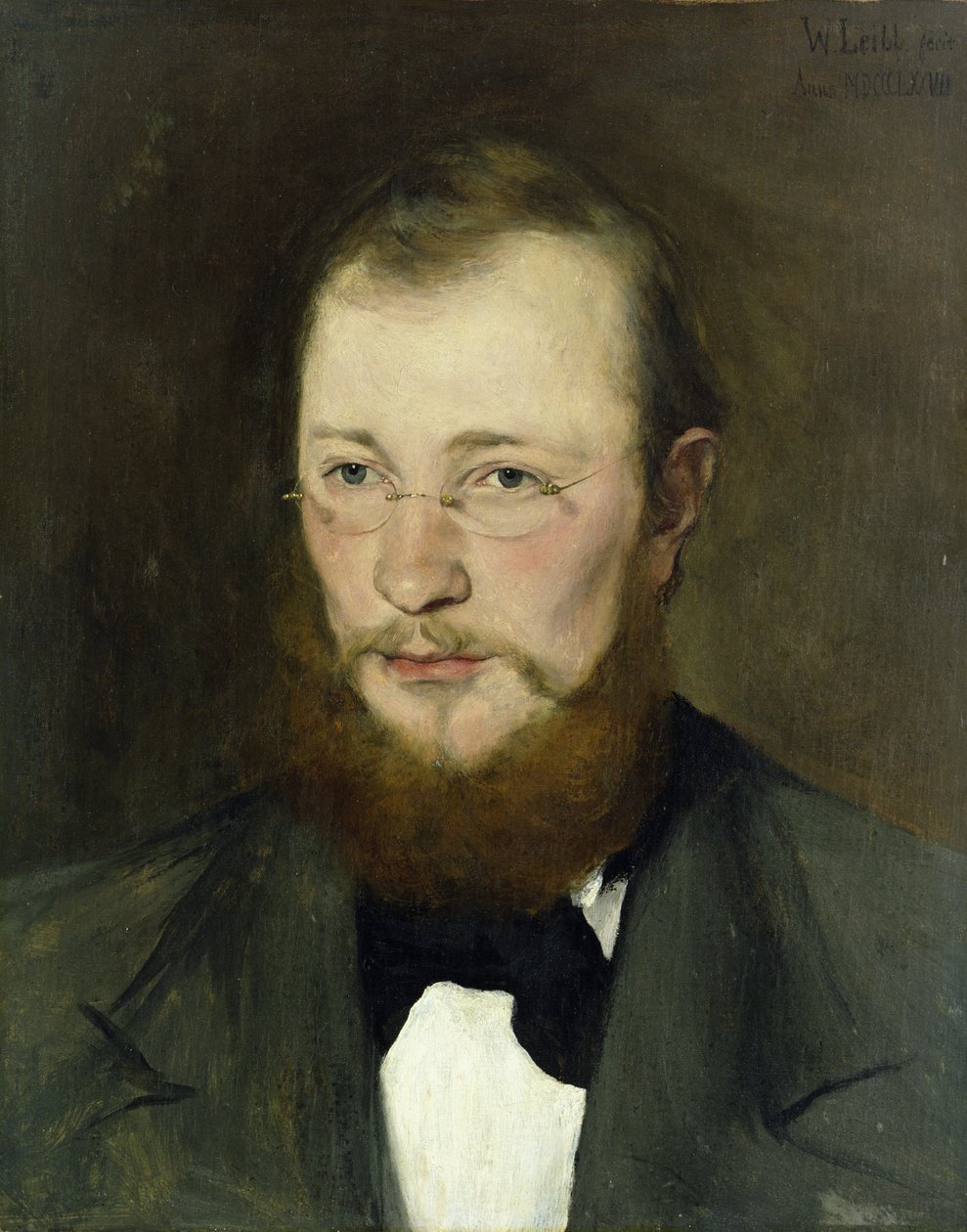 Friedrich Rauert, 1877 (tempera on canvas) by Wilhelm Maria Hubertus Leibl