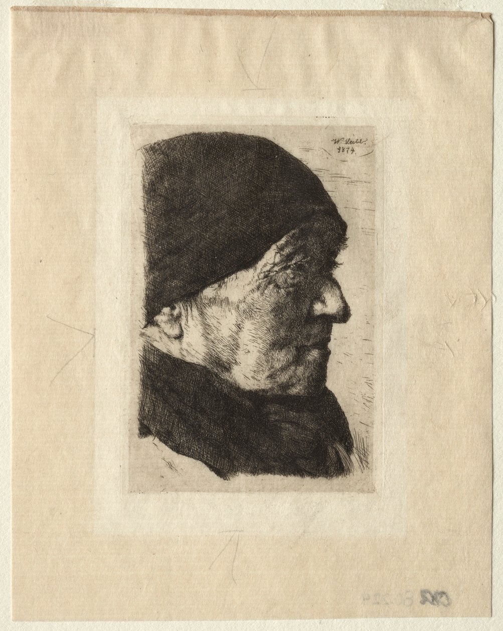 Bir Köylü Başkanı, 1874. by Wilhelm Maria Hubertus Leibl