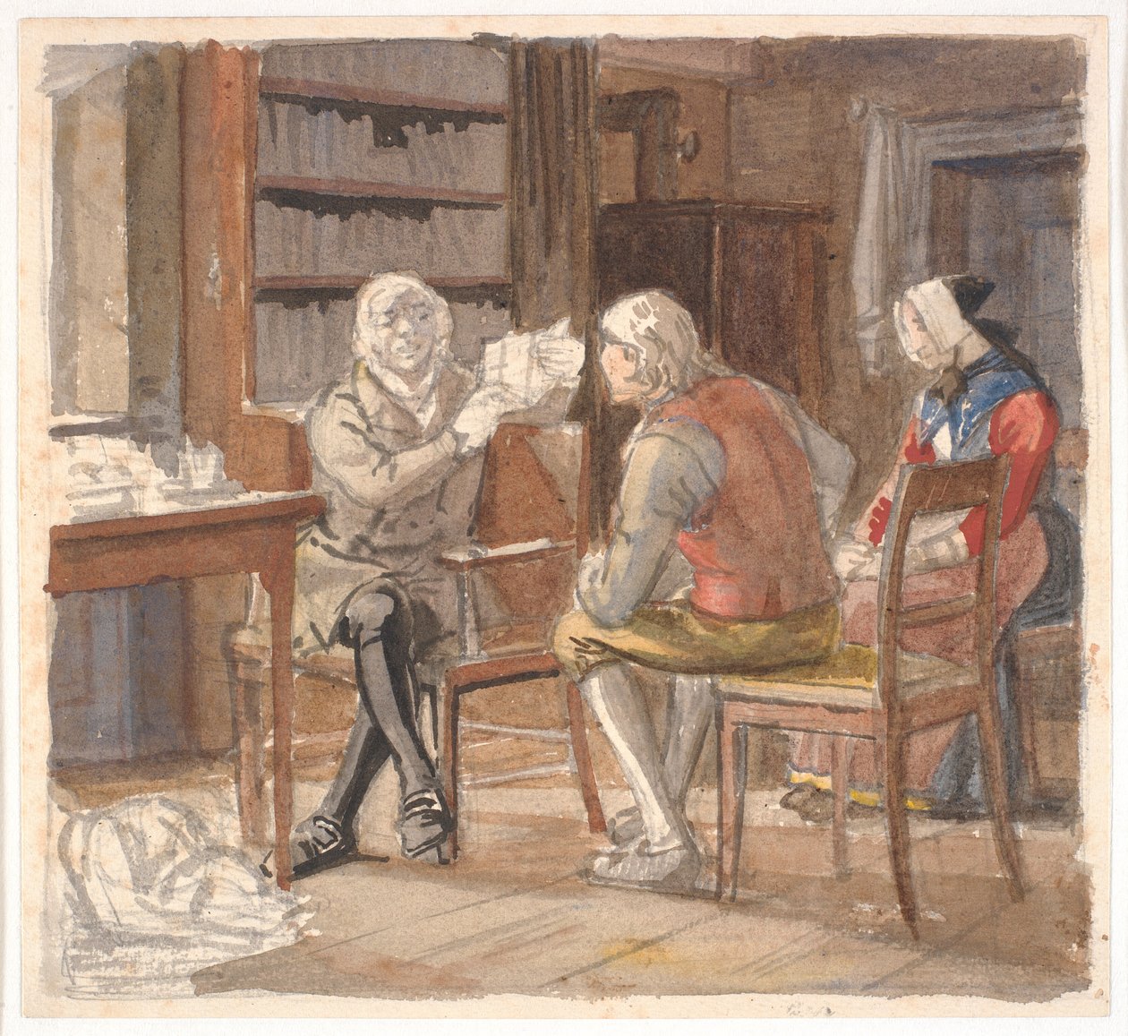 Savcılıkta köylüler by Wilhelm Marstrand