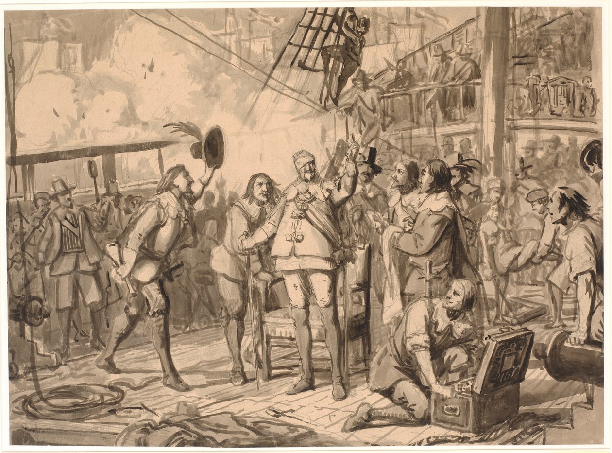 Chr. 4. "Üçlü Birlik" üzerine by Wilhelm Marstrand