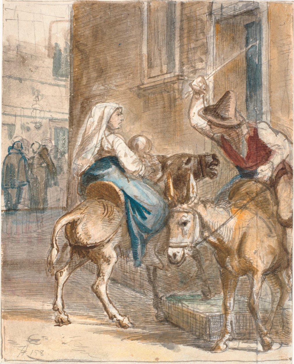 inatçı eşek by Wilhelm Marstrand