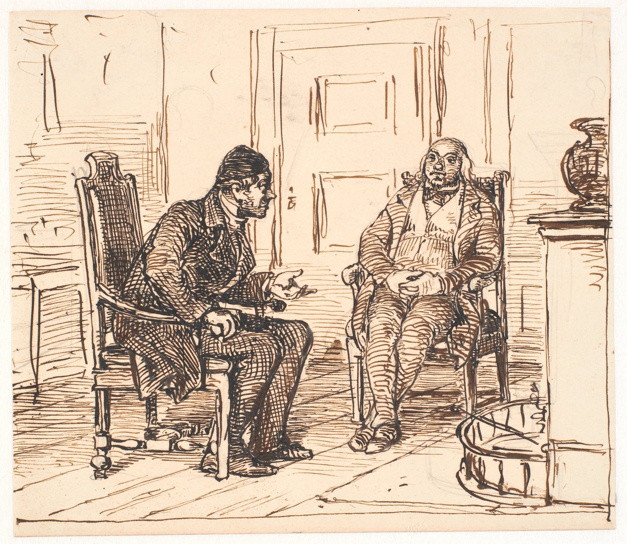 İki iyilik arasındaki tartışma by Wilhelm Marstrand