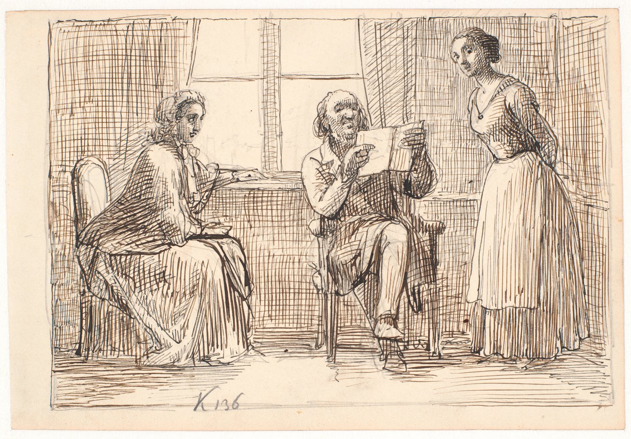 Garip bir mektup by Wilhelm Marstrand