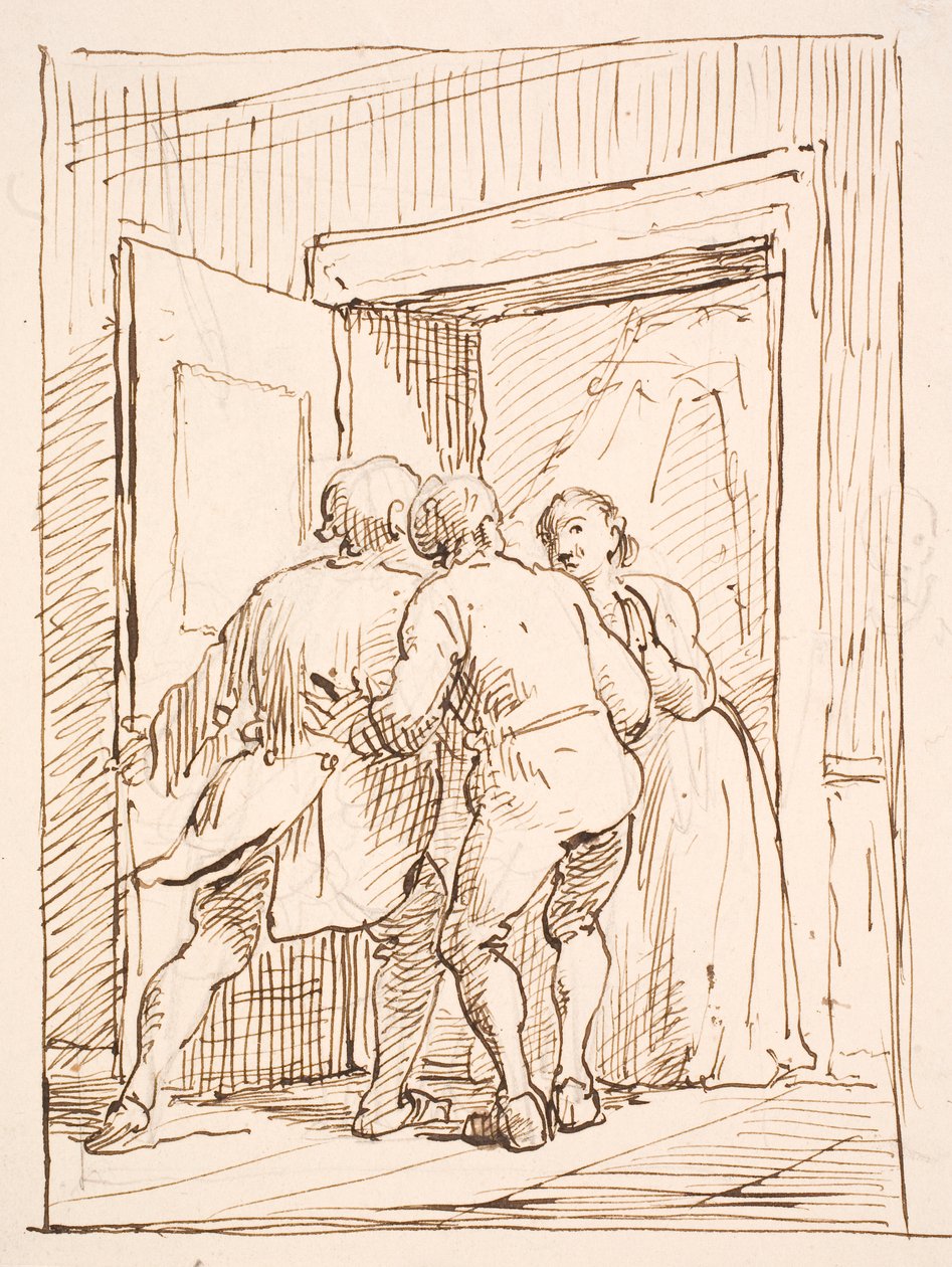 Bir skandal by Wilhelm Marstrand