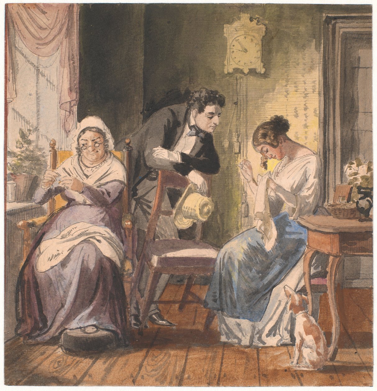 Bir ziyaret (Günlük hayattan bir ziyaret) by Wilhelm Marstrand