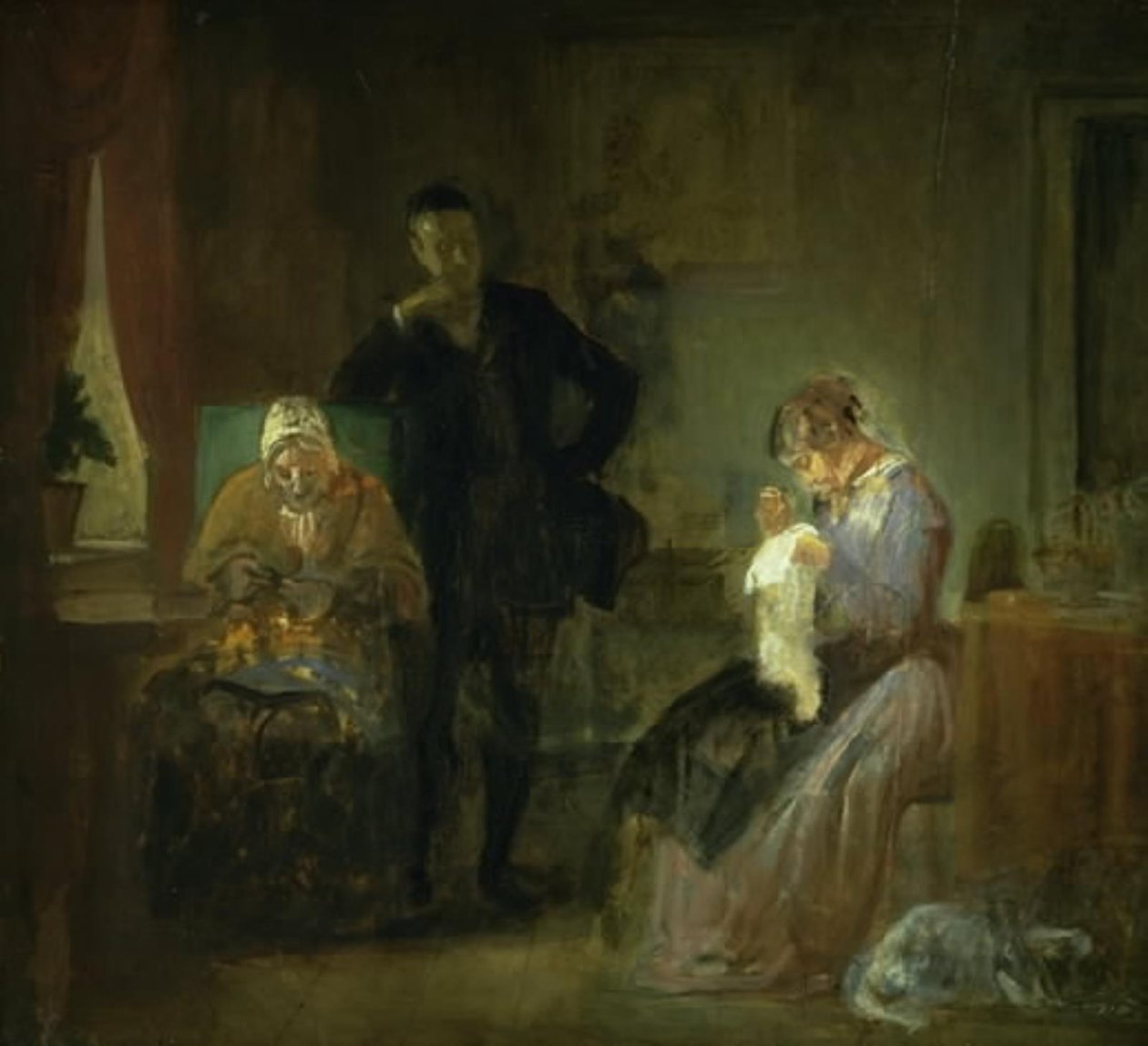 talibin ziyareti by Wilhelm Marstrand