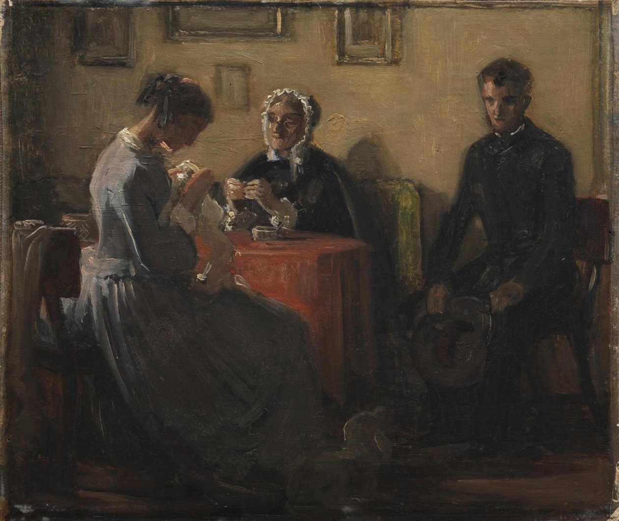 talibin ziyareti by Wilhelm Marstrand