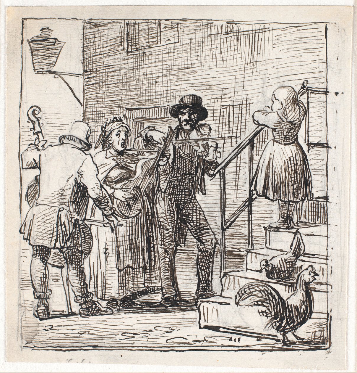 Sokak müzisyenleri by Wilhelm Marstrand