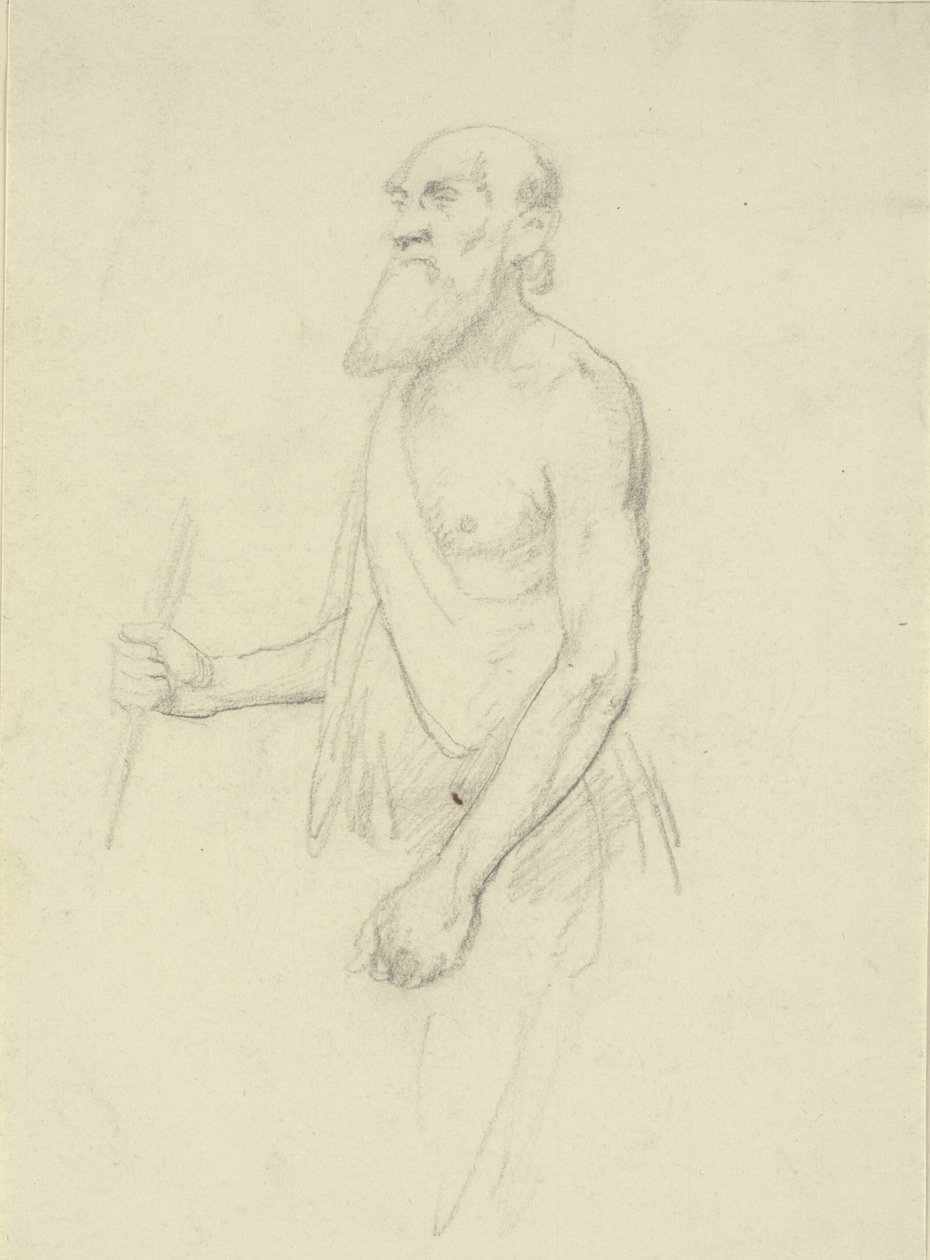 yaşlı dilenci by Wilhelm Marstrand