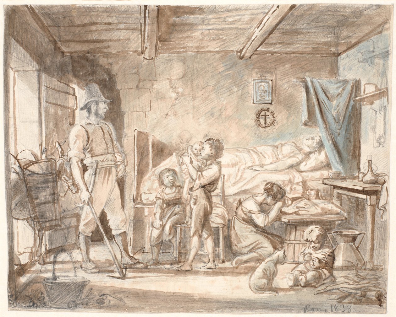 annesizlerin eve dönüşü by Wilhelm Marstrand