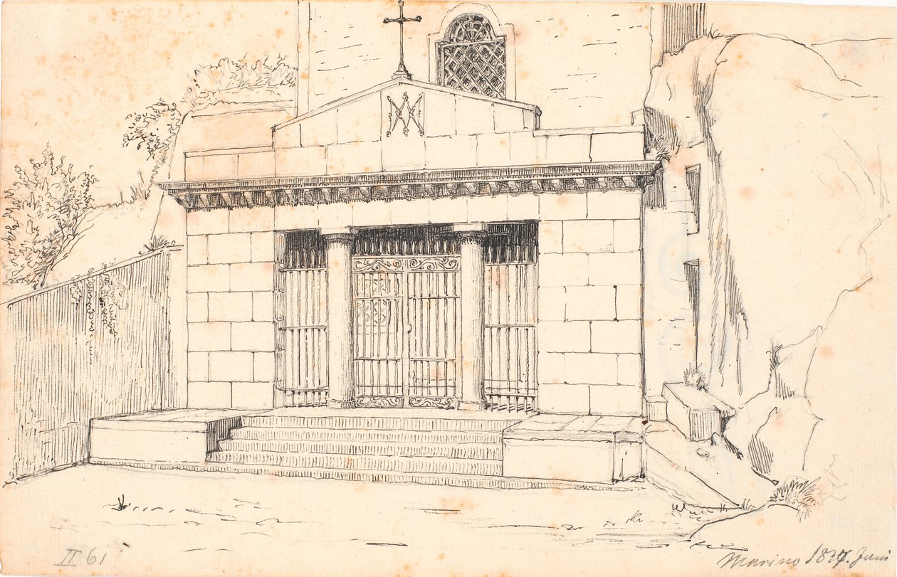 Kilise portalı, Marino by Wilhelm Marstrand