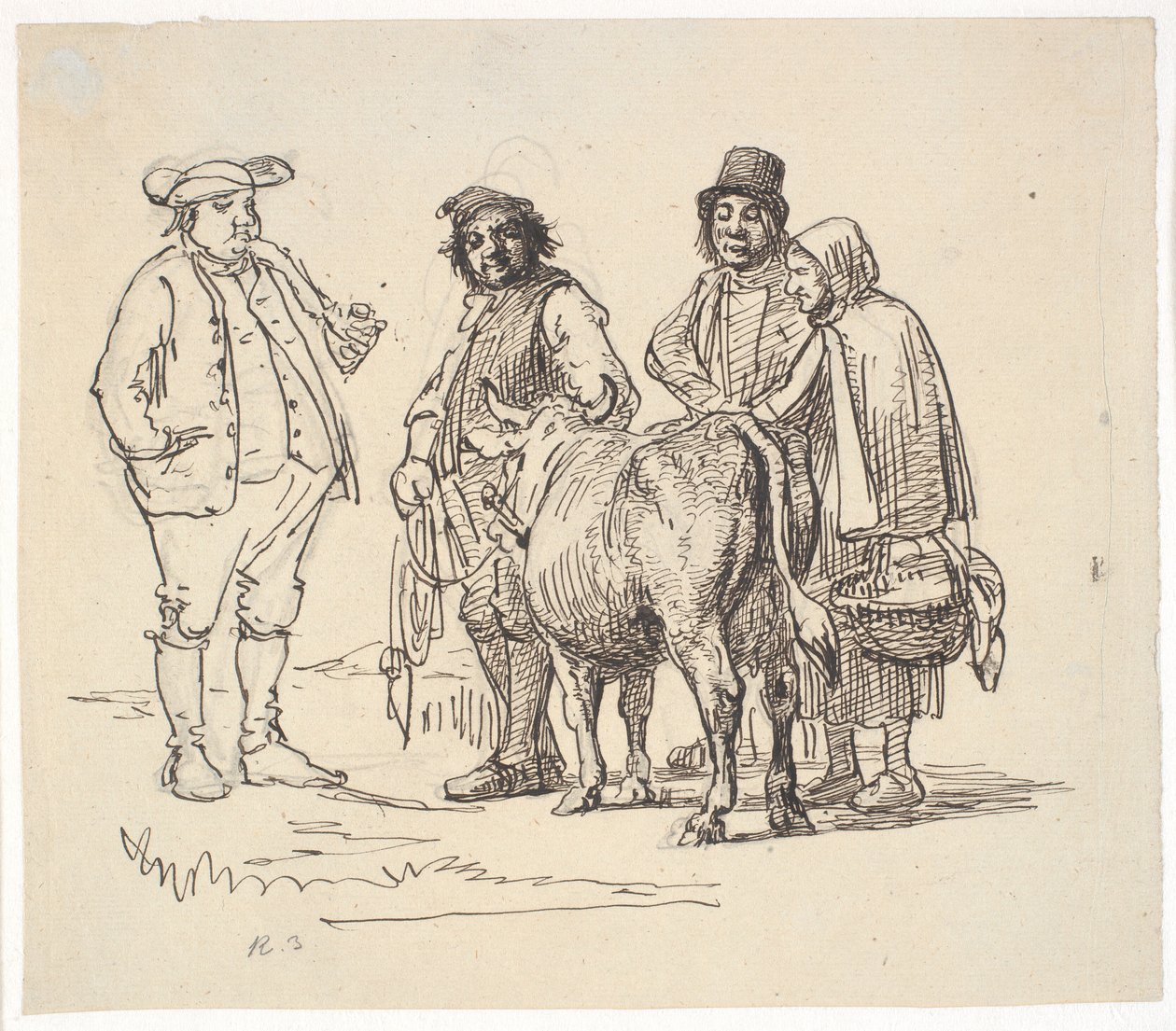 İnek için bahçıvanlar by Wilhelm Marstrand