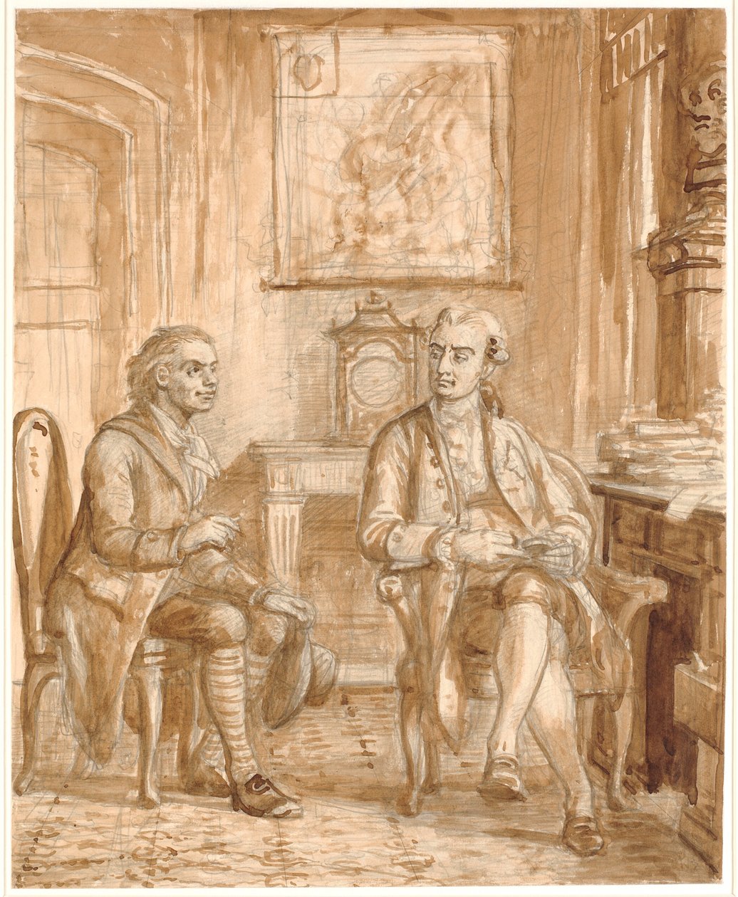 Bakan Guldberg ve Wessel by Wilhelm Marstrand