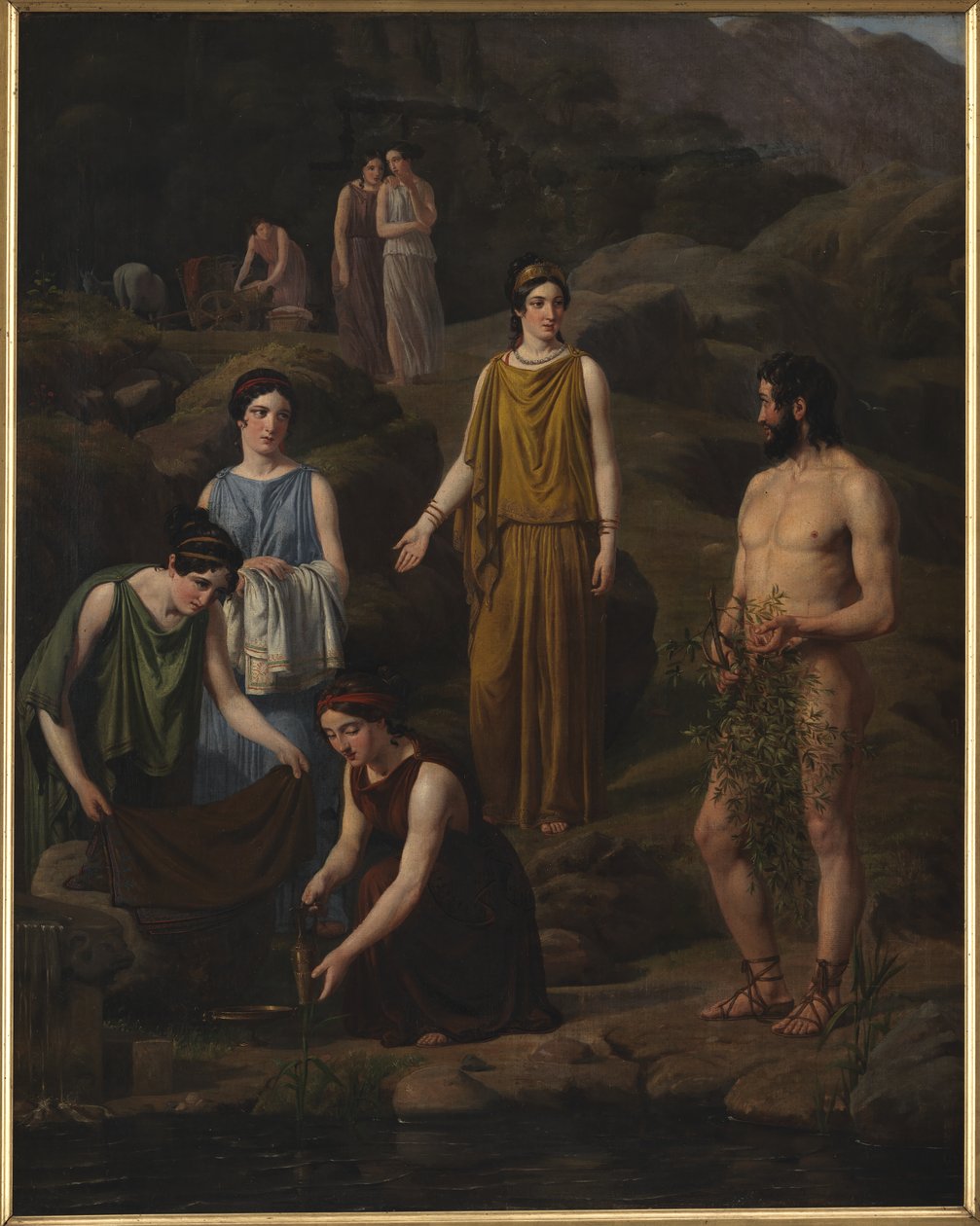 Nausikaa, batık Odysseus
