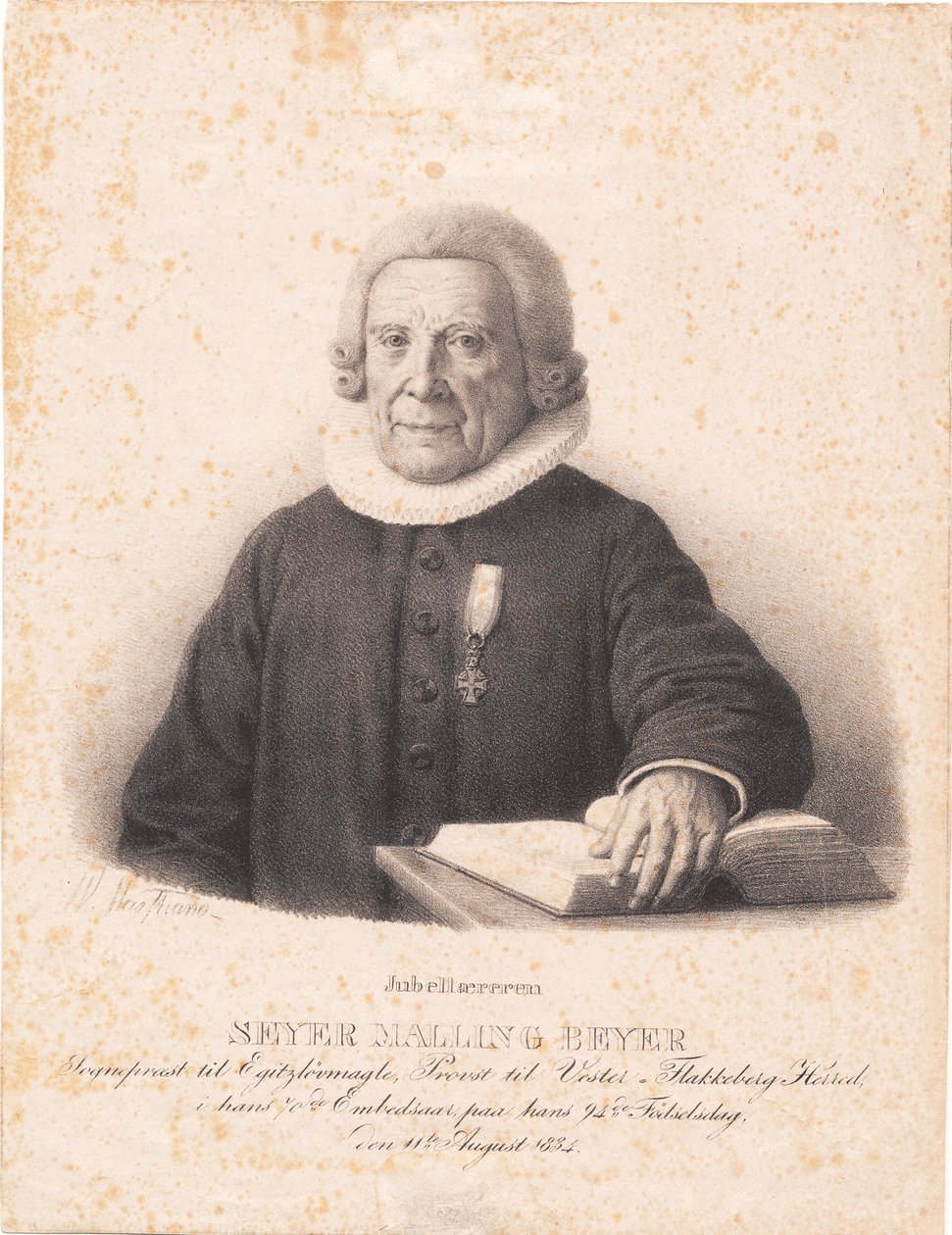 Papaz S.M. Beyer by Wilhelm Marstrand
