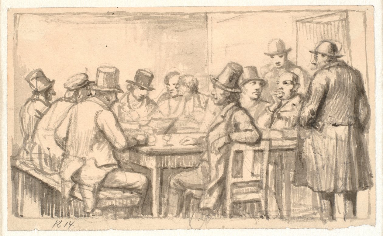 Bir handa politikacılar by Wilhelm Marstrand