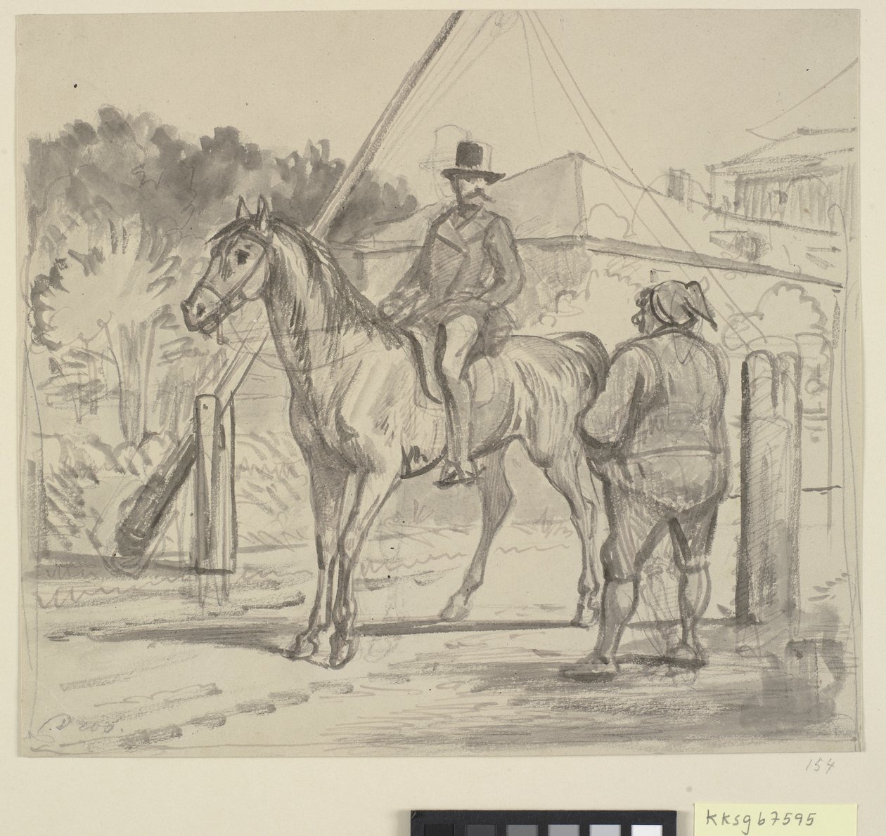 binici ve komutan by Wilhelm Marstrand