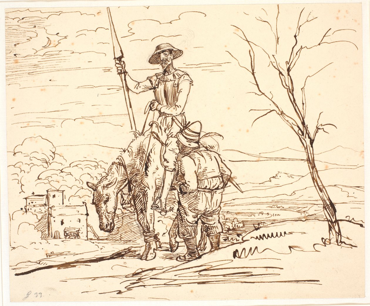 Sancho Pansa keçilerin hikayesini anlatıyor by Wilhelm Marstrand