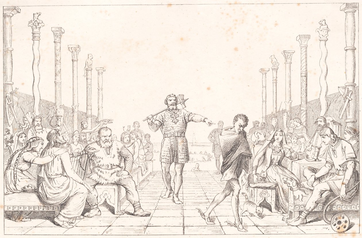 Ægirs Gilde by Wilhelm Marstrand