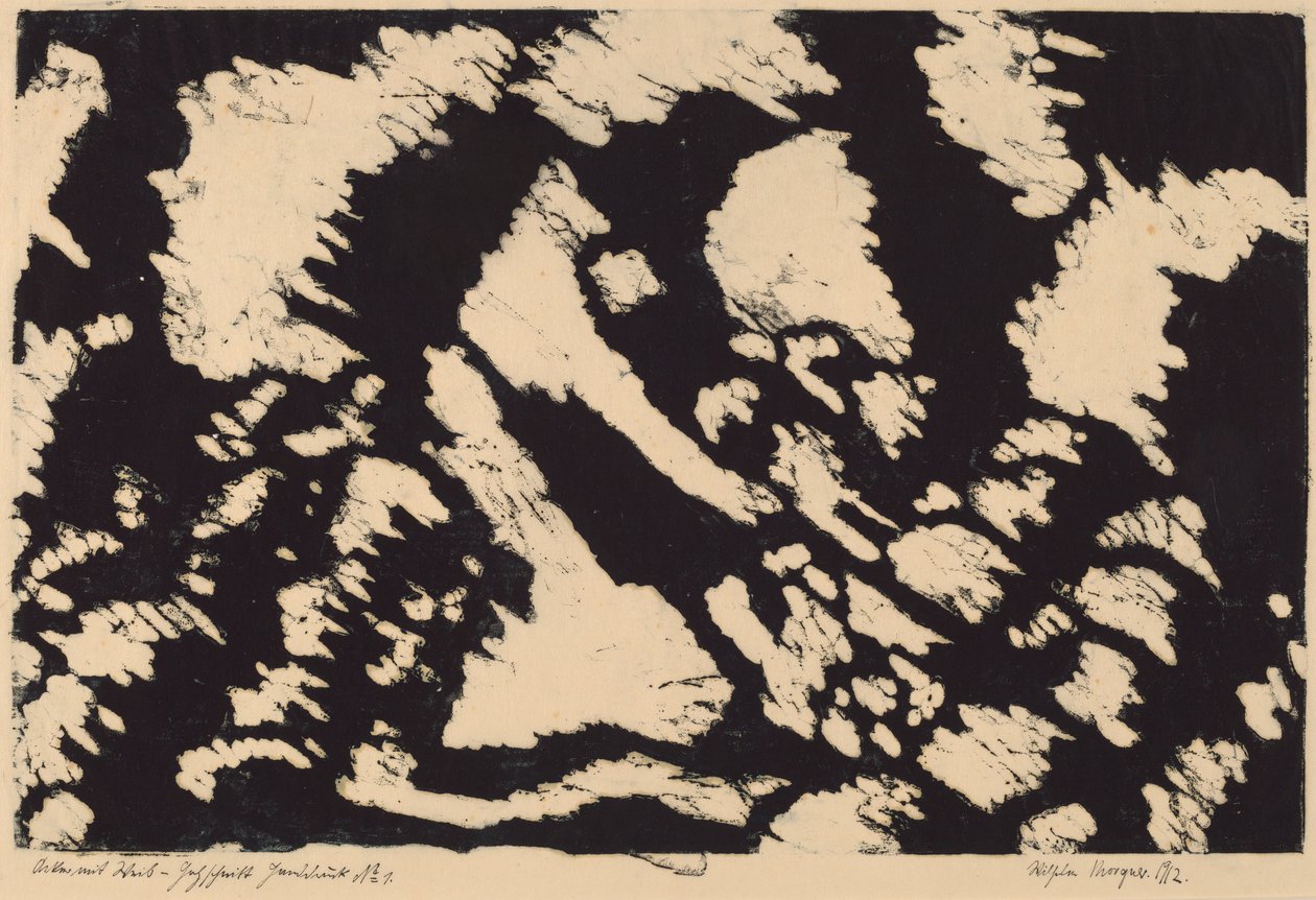 Acker mit Weib (Tarladaki Kadın) by Wilhelm Morgner