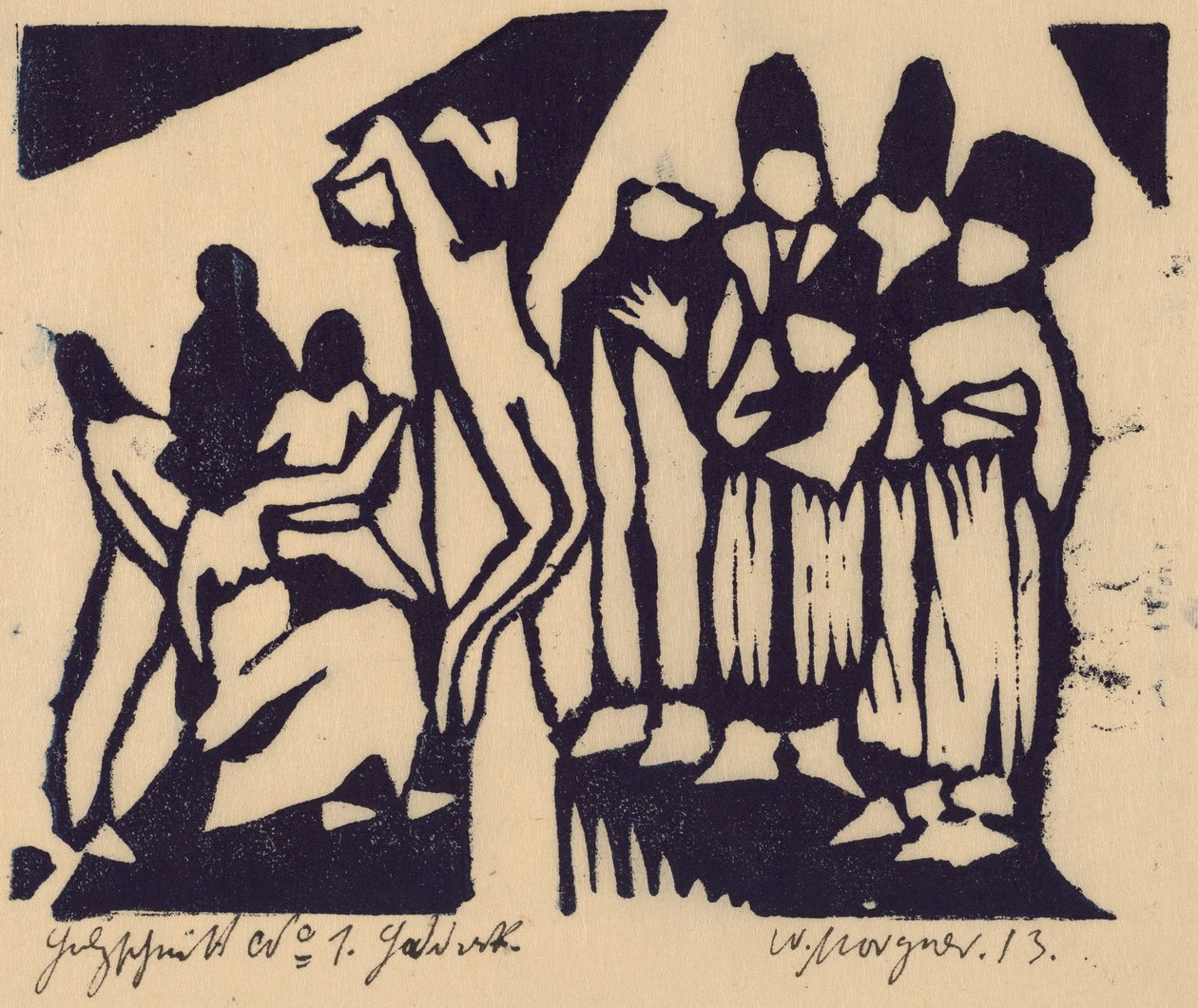 çarmıha germe by Wilhelm Morgner
