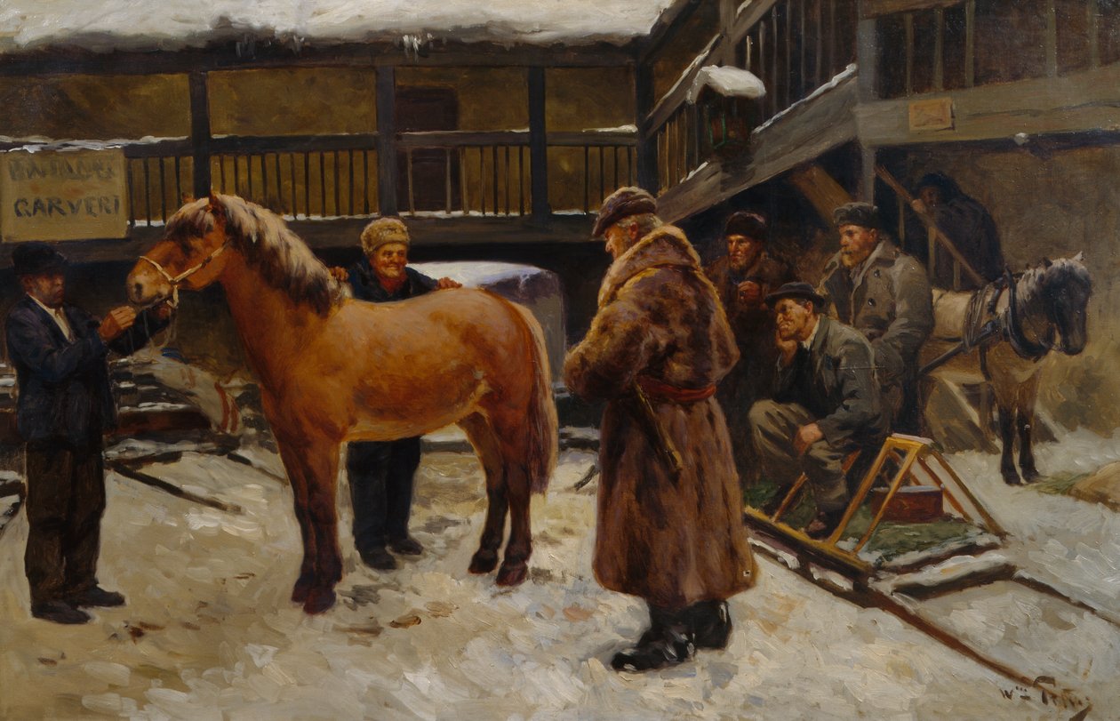 At pazarı by Wilhelm Peters