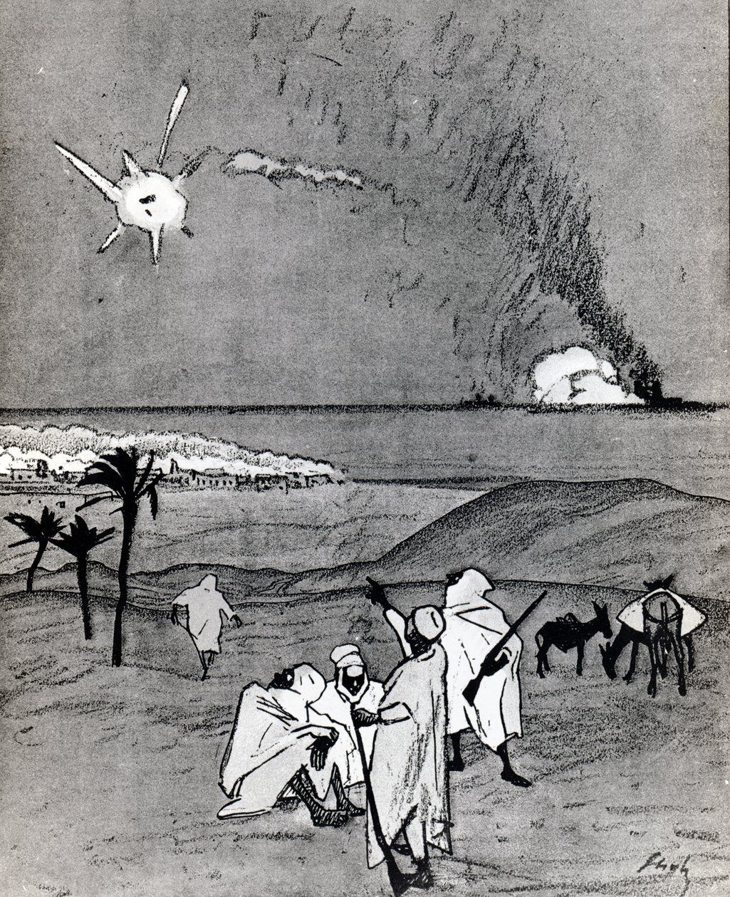 'Simplicissimus' dergisinden 'Söyle bana kardeşim, Beytüllahim'in üzerindeki yıldız bu mu' by Wilhelm Schulz