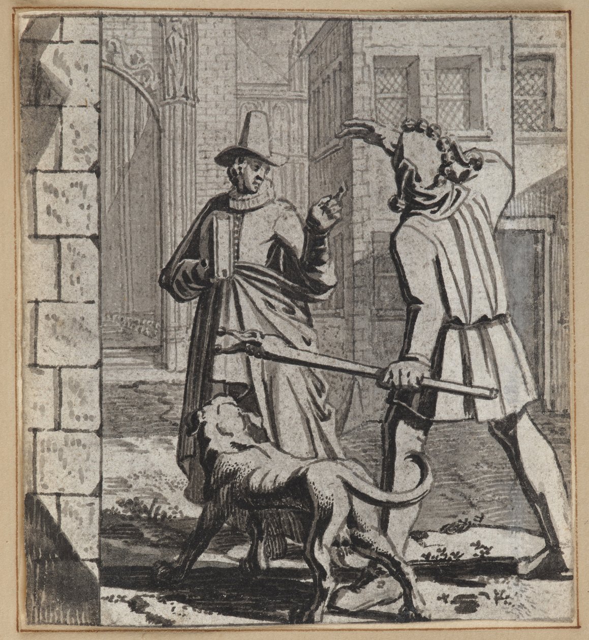 Dikkatsiz Kiliseye Giden Aptal by Wilhelm Stettler
