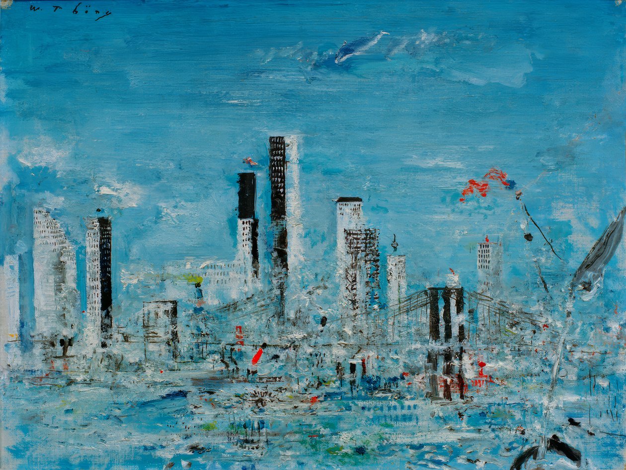 New York, Brooklyn Köprüsü by Wilhelm Thöny