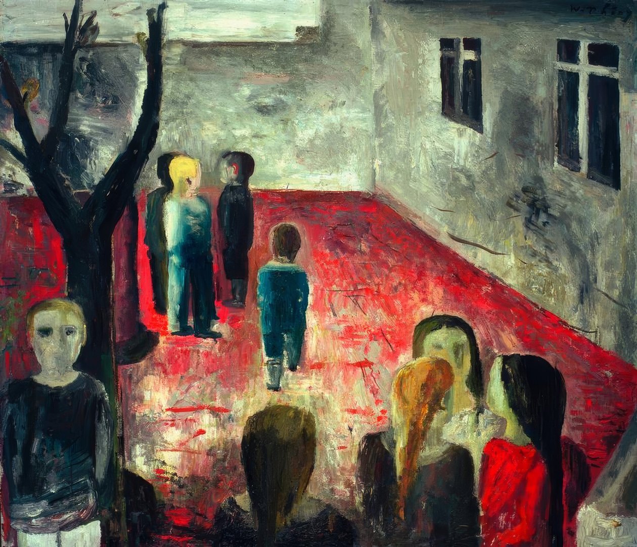 1930 öncesi okul bahçesi by Wilhelm Thöny