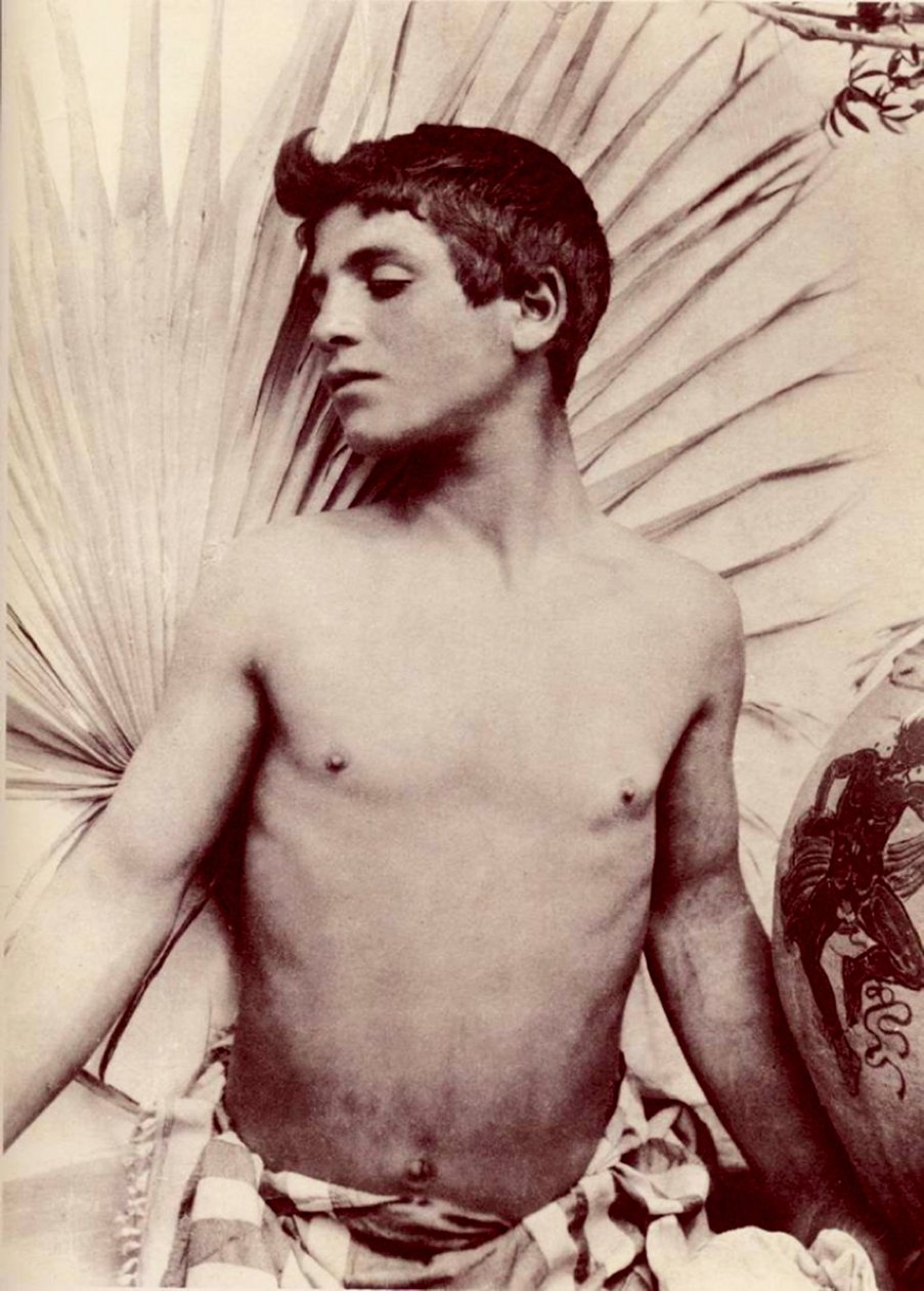 çıplak erkek çalışması, c.1900 by Baron Wilhelm von Gloeden