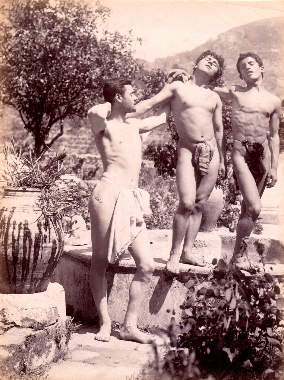 erkek nü çalışması, c.1900 by Baron Wilhelm von Gloeden