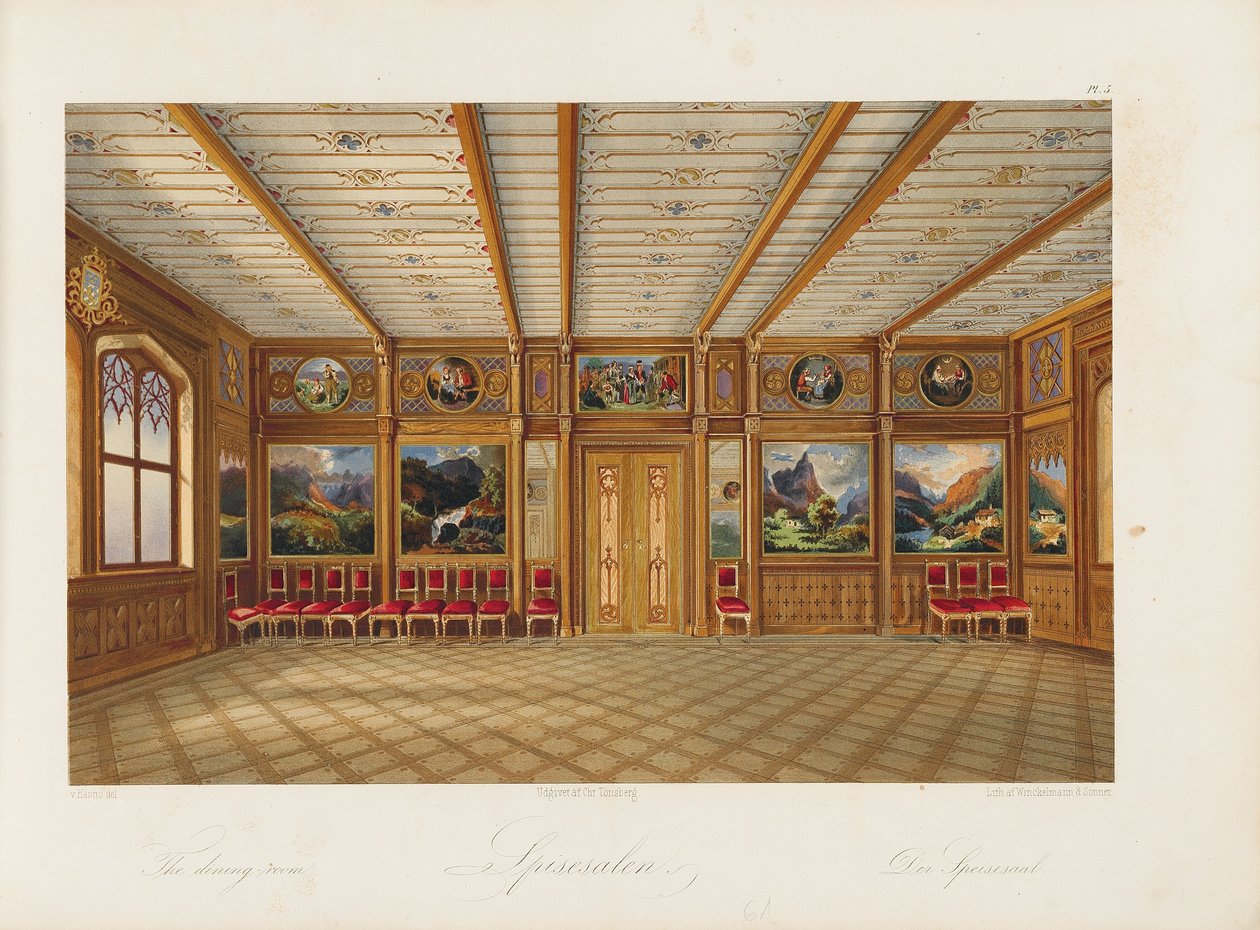 ಆಸ್ಕರ್ಷಲ್ ಊಟದ ಕೋಣೆ, 1852 ಟರ್ಕ್ by Wilhelm von Hanno