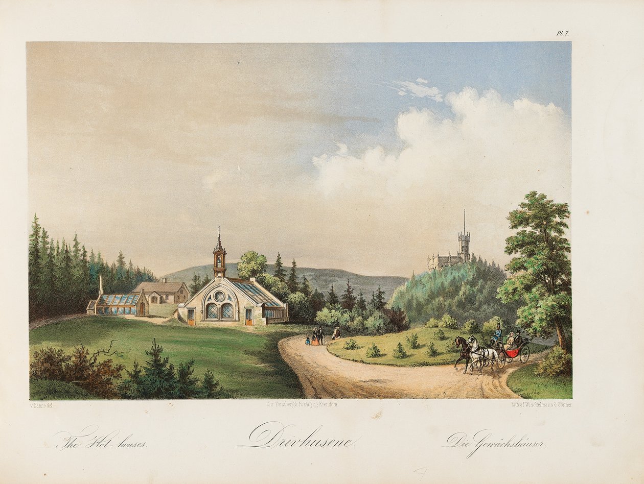 Oscarshal Kaplıcaları, 1852 by Wilhelm von Hanno