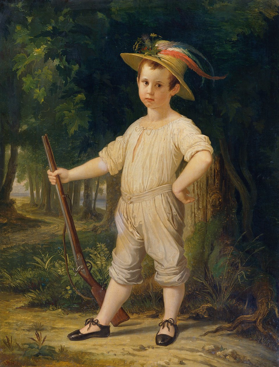 Küçük Çiftçi (Küçük Avcı) by Wilhelm von Kaulbach