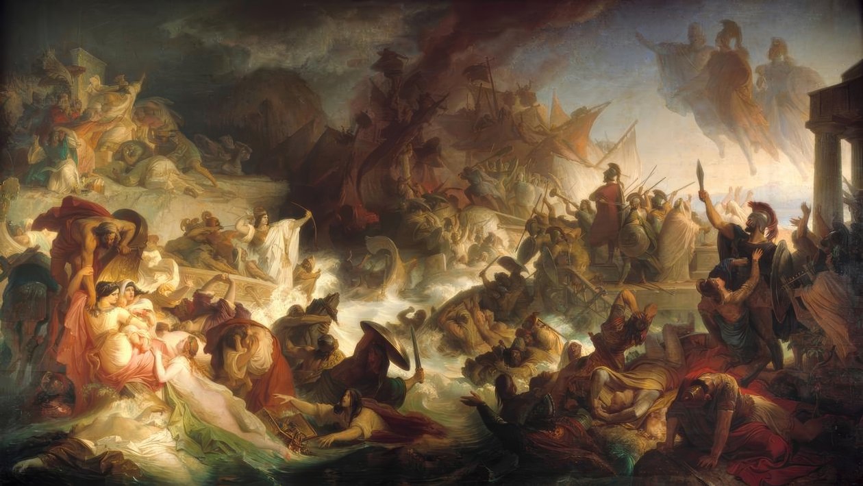 Salamis 480 M.Ö. Chr. by Wilhelm von Kaulbach