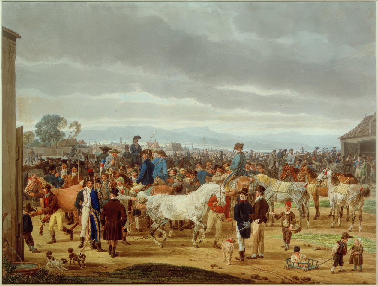 at pazarı by Wilhelm von Kobell