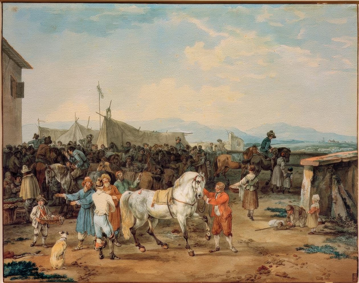 at pazarı by Wilhelm von Kobell