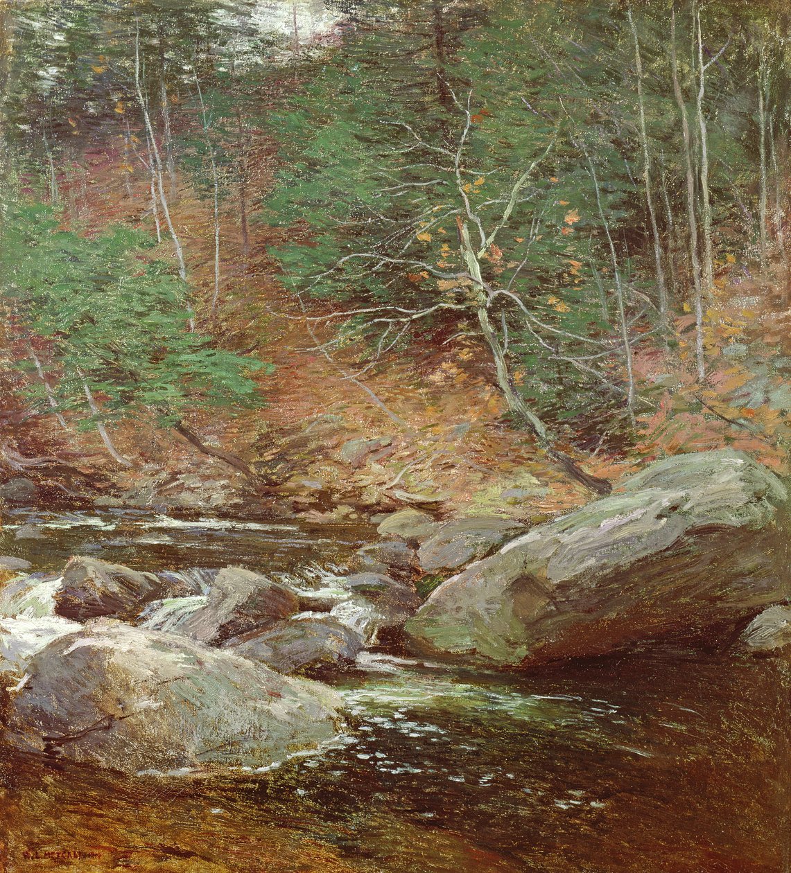 Alabalık Havuzu, Kasım 1910 by Willard Leroy Metcalf