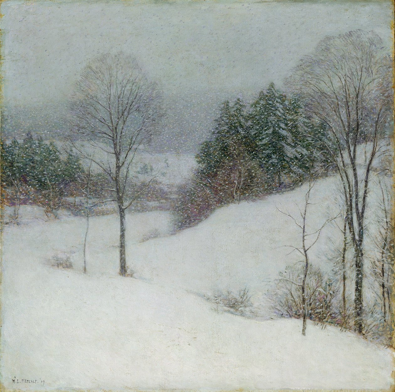 Beyaz Peçe, 1909 by Willard Leroy Metcalf