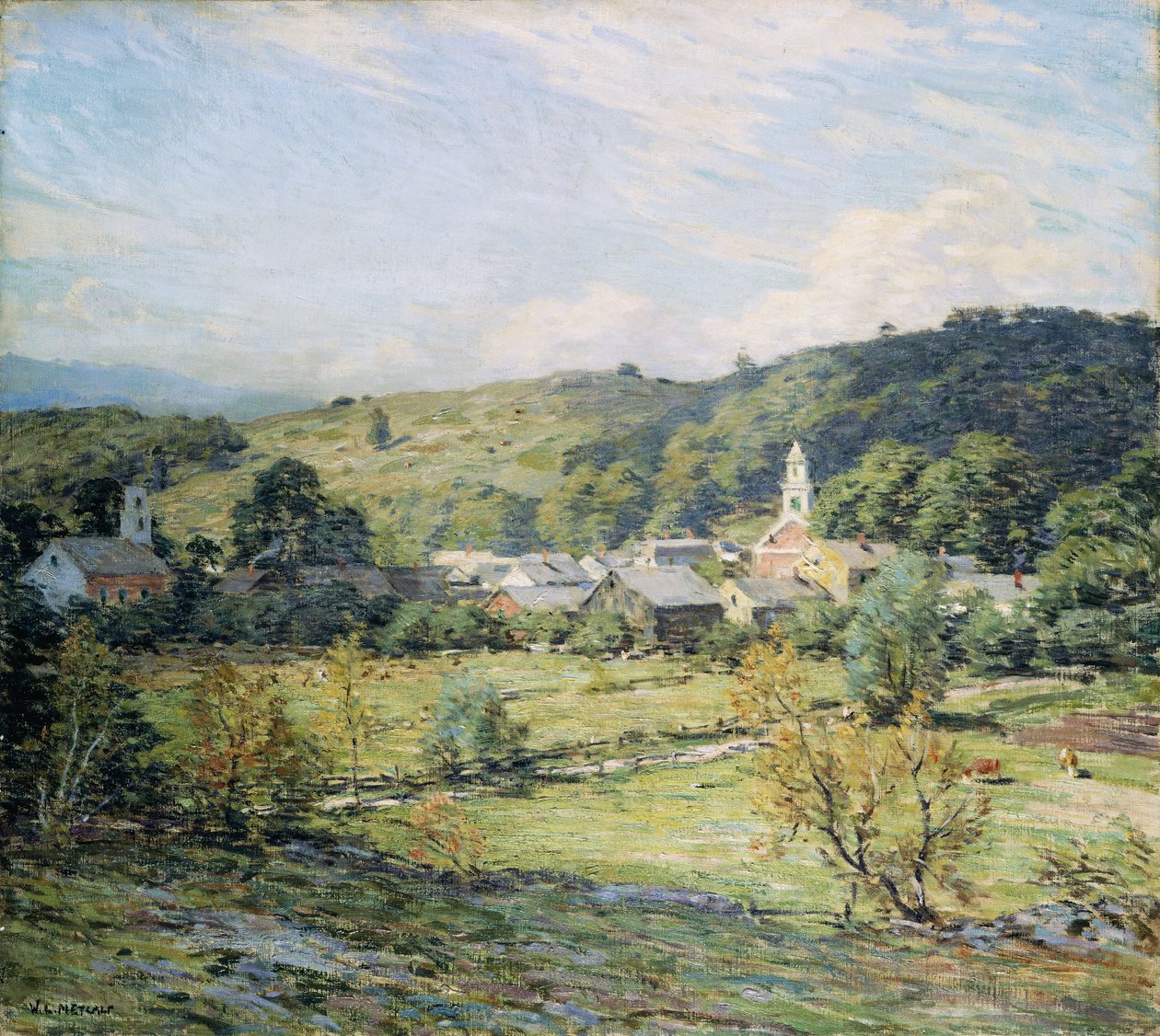 Eylül Sabahı, Plainfield, New Hampshire by Willard Leroy Metcalf