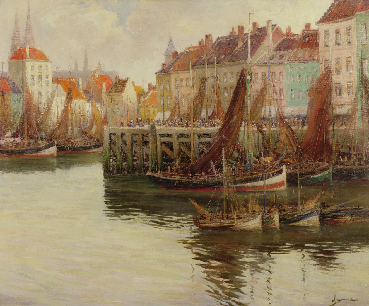 Oostende Limanı by Willem Bataille