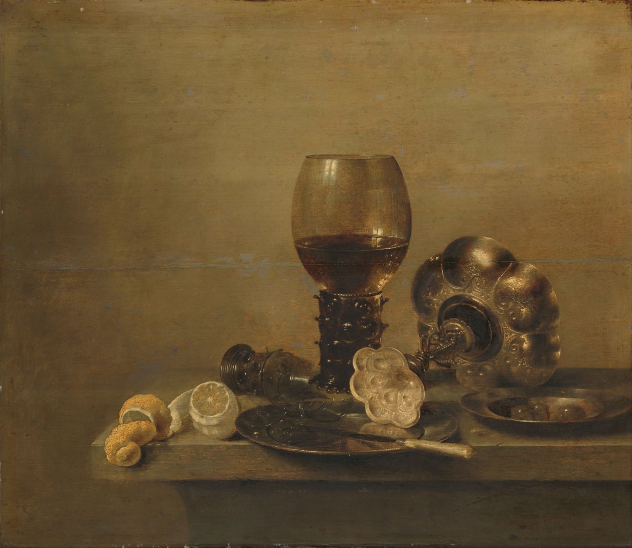 Kırık Camlı Natürmort, 1642 by Willem Claesz. Heda