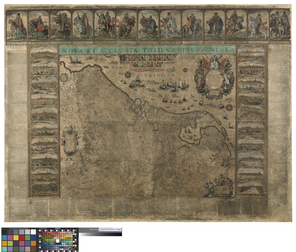 Hollanda duvar haritası, Willem Blaeu by Willem Janszoon Blaeu