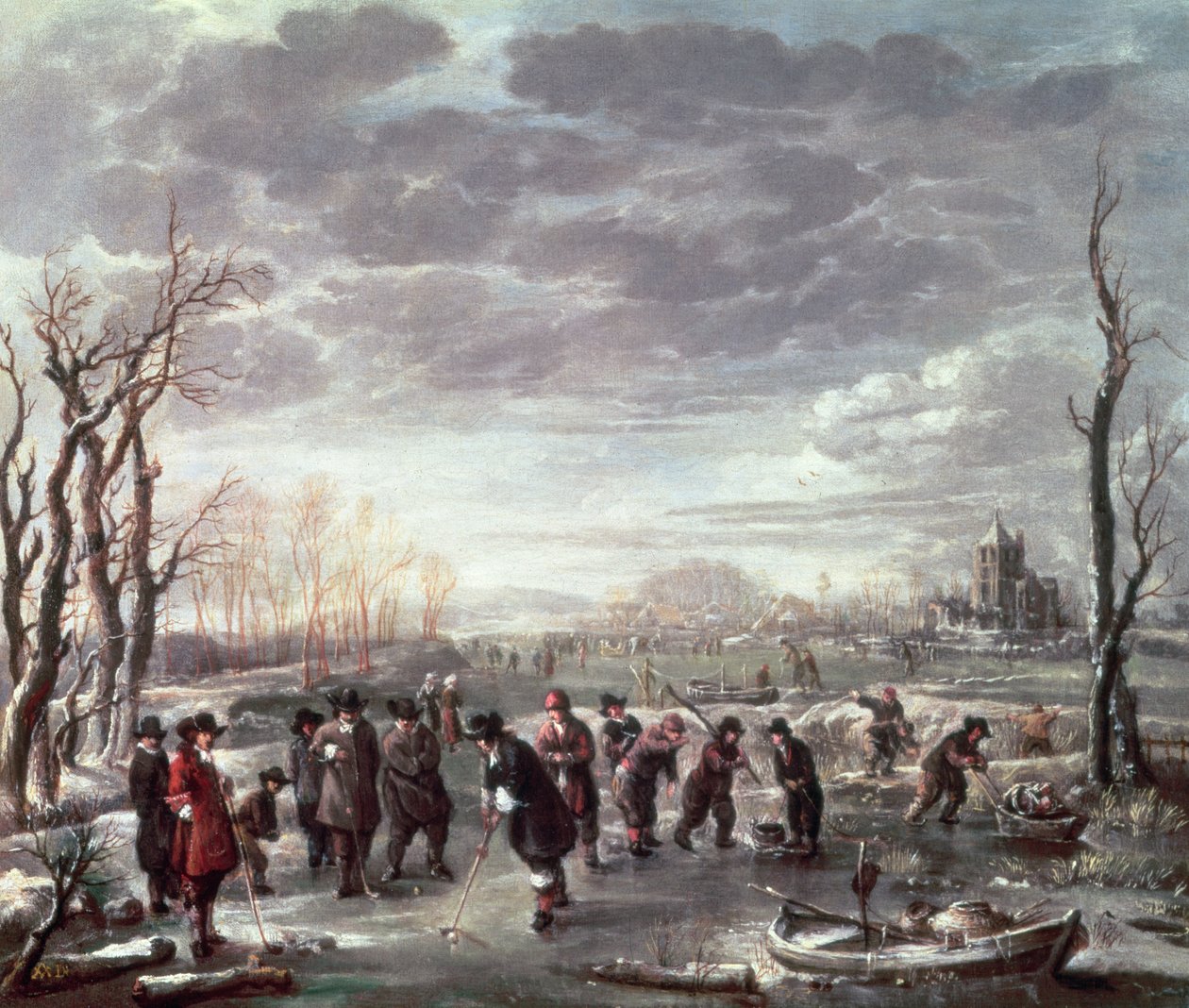 Winter Landscape  by Willem Kool or Koolen