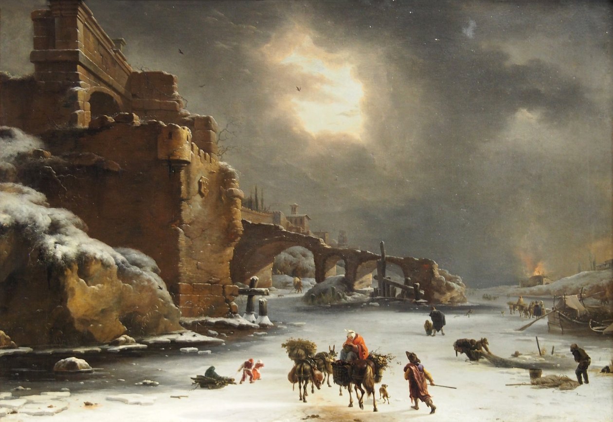 Kışın şehir duvarı by Willem Schellinks