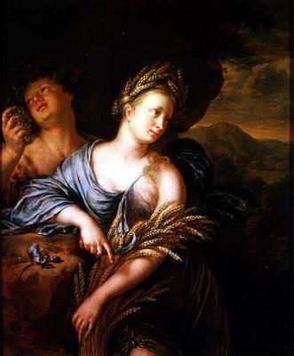Bir Hasat Alegorisi by Willem Van Mieris