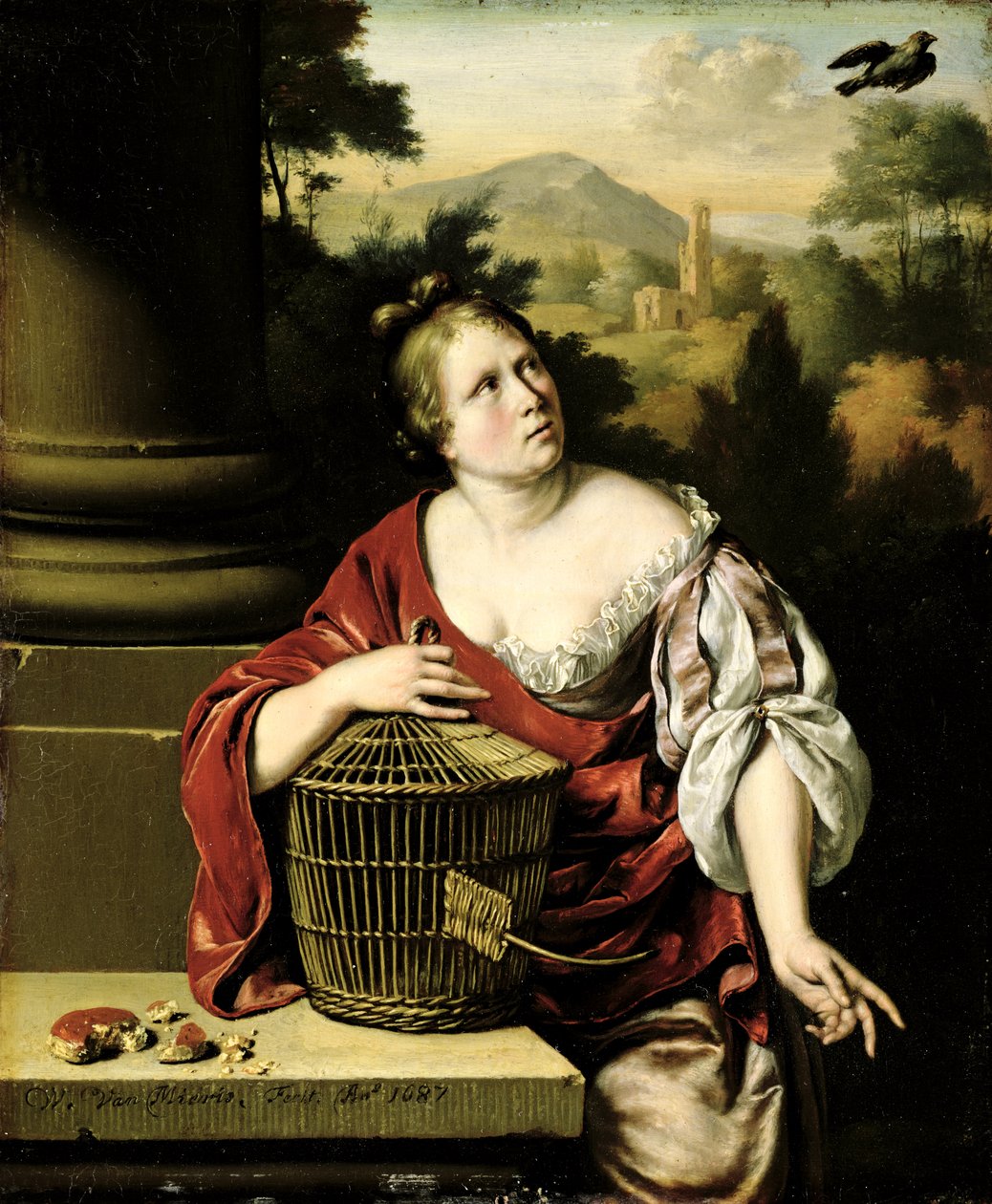 Bir Kadının Portresi, 1687 by Willem Van Mieris