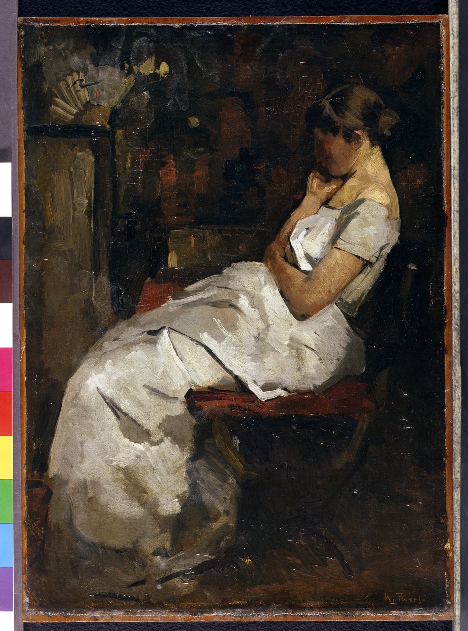 Beyazlı Kız, 1889 dolayları (panel) by Willem de Zwart